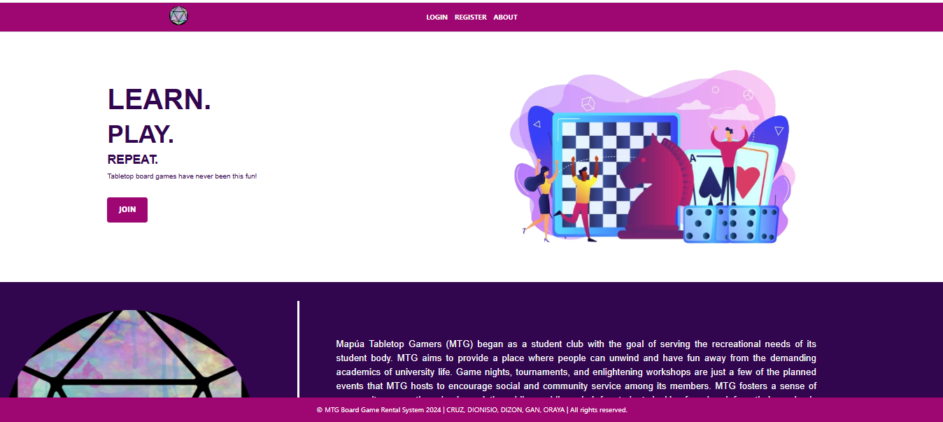 Mapua Tabletop Gamers Website